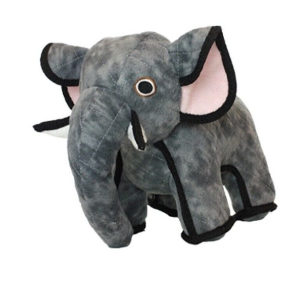 Tuffy Dog Toys ~ T-Z Elephant ~ Zoo Series ~ 15x10x8” ~ No Squeaker ~ Big Dogs - Picture 2 of 7